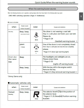 suzuki jimny sierra 2018 owners manual in english